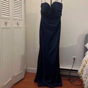 Royal blue wedding dress
